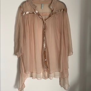 Free People New Romantics Sheer Top S